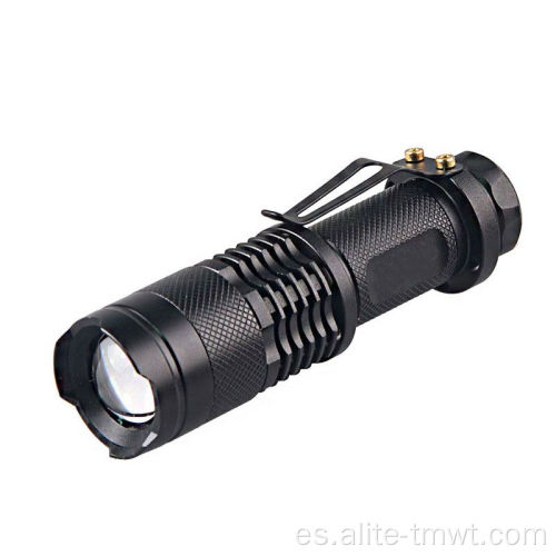 Linterna de mini LED táctico con zoomable impermeable
